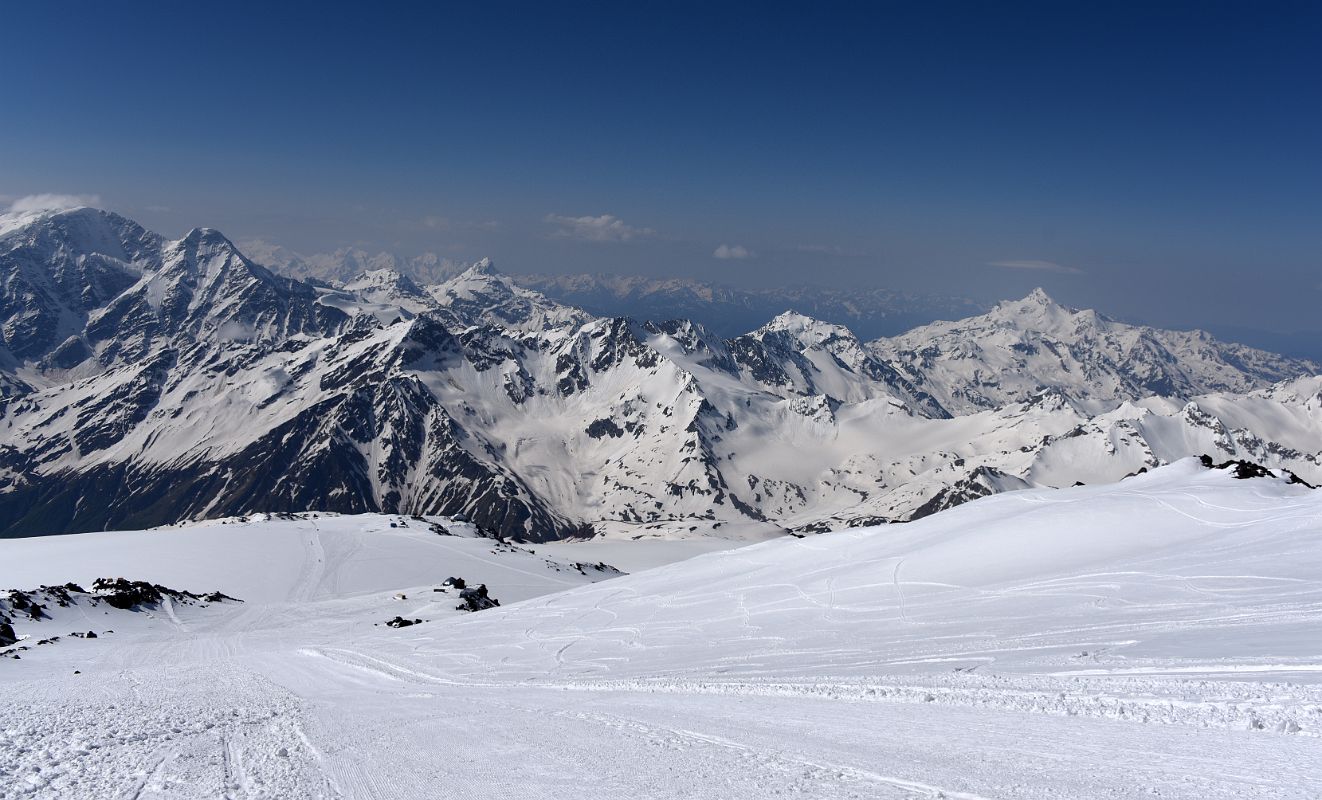 05C Mounts Donguz-Orun, Nakra-tau, Cheget, Tsalgmili, Shdavleri, Azau On Climb To Pastukhov Rocks On The Mount Elbrus Climb